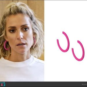 UNCOMMON JAMES island hoops pink